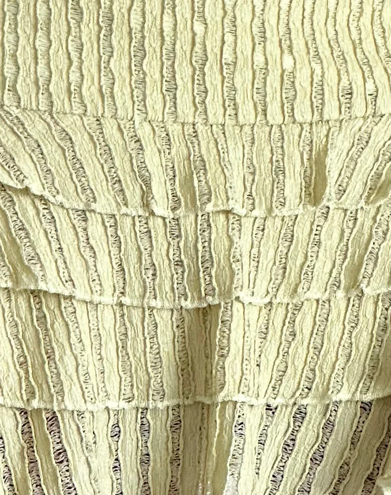 Carlota Mini Skirt in Crinkle Sage - Image 5