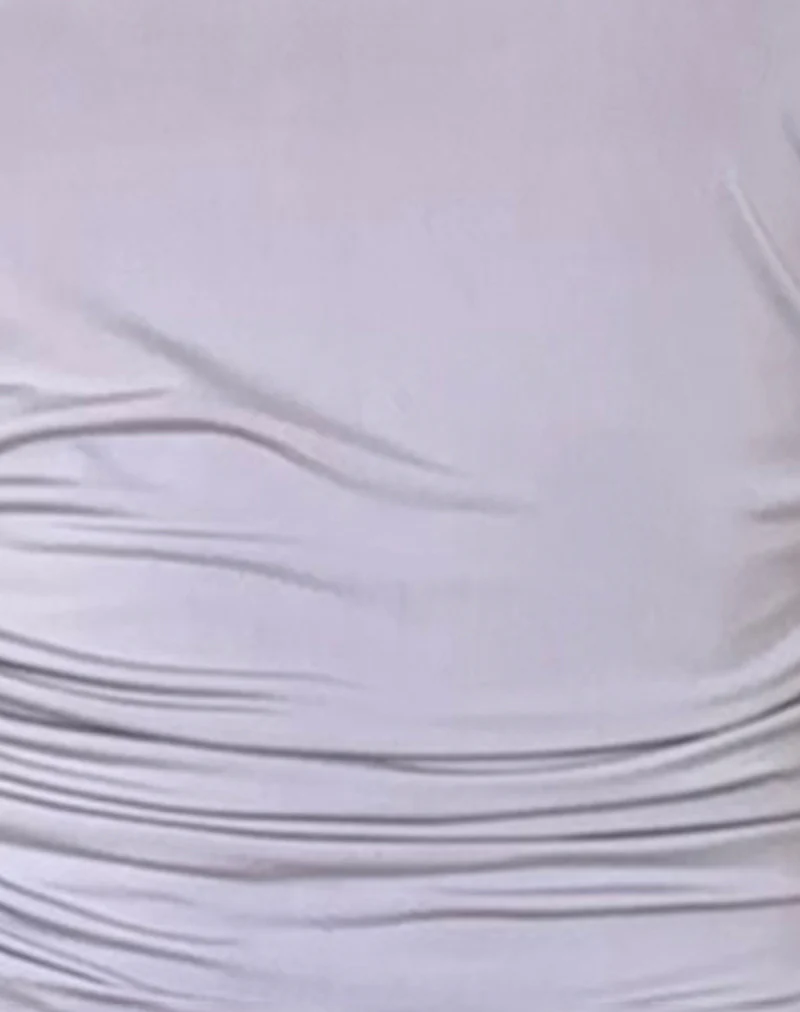 Carrie Ruched Top in Slinky Grey - Image 6