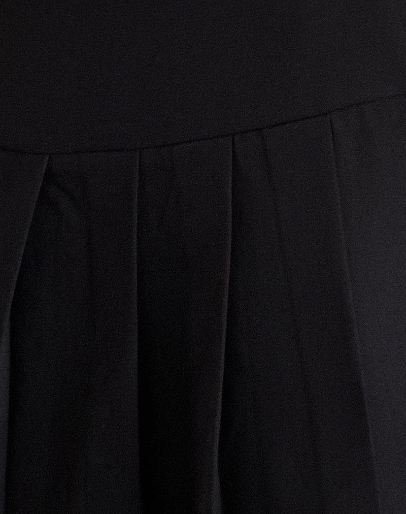 Casini Mini Skirt in Soft Tailoring Black - Image 6