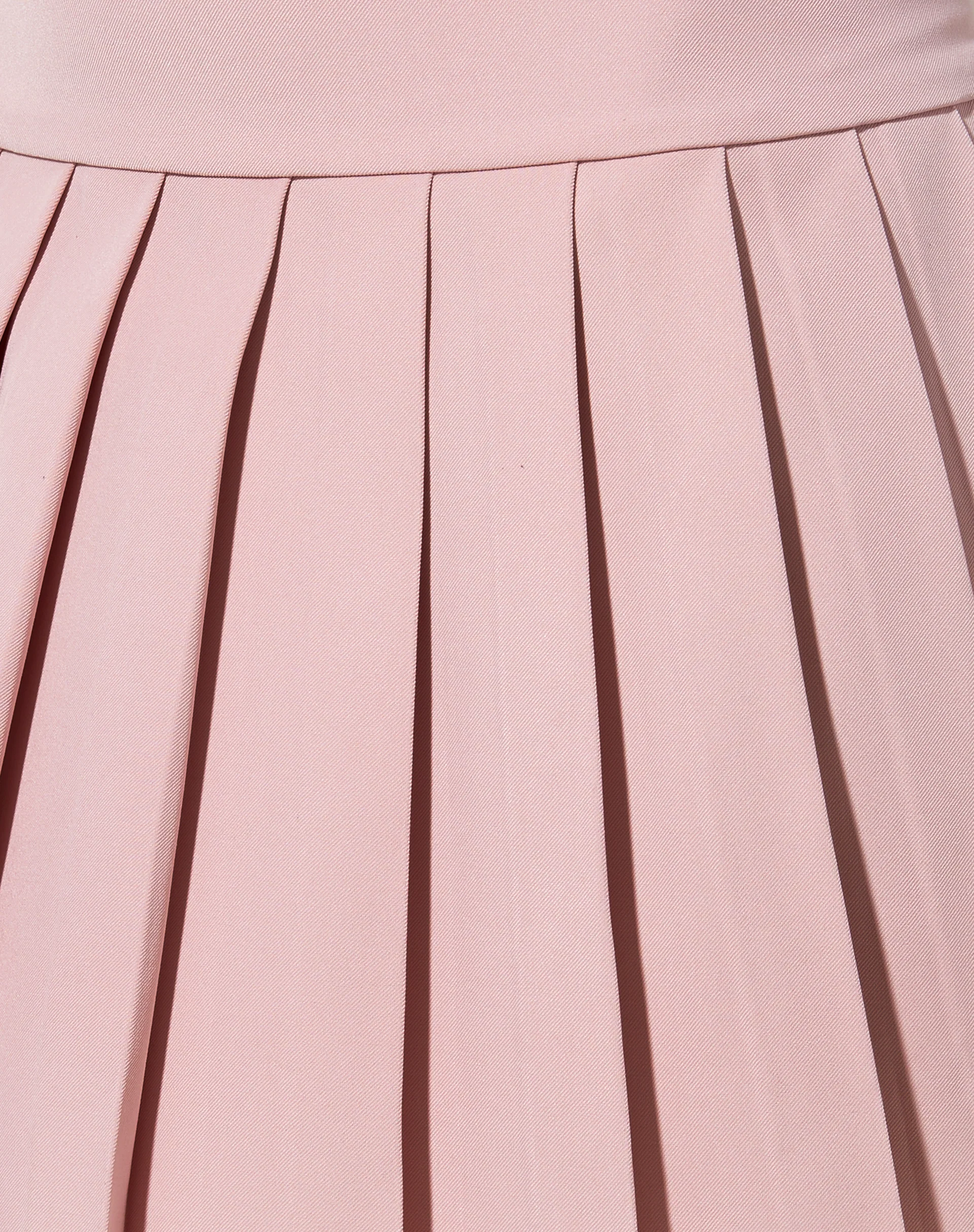 Cason Mini Pleat Skirt in Soft Pink - Image 9