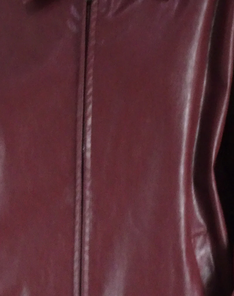 Cavita Jacket in Burgundy - Image 6