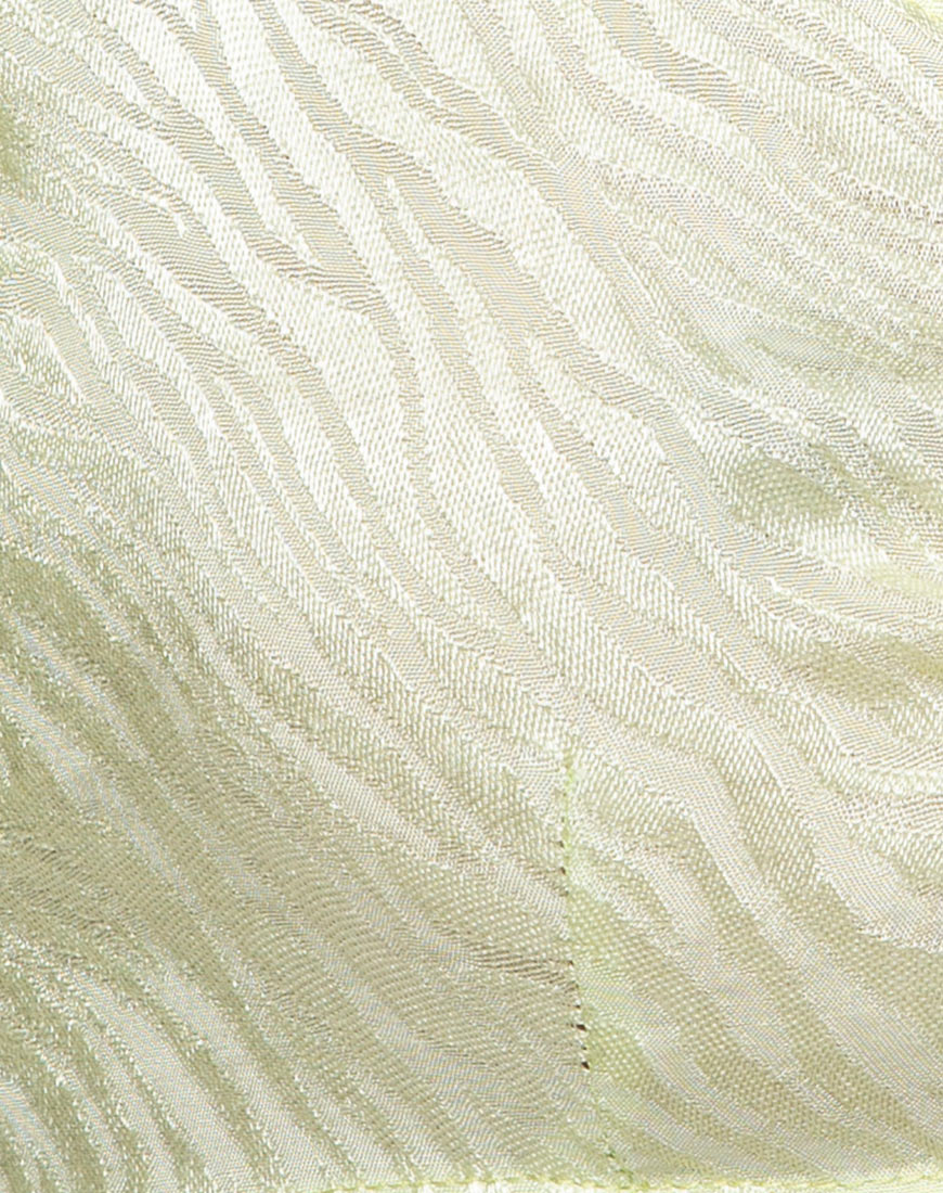 Celinda Longsleeve Top in Satin Zebra Pistachio - Image 6