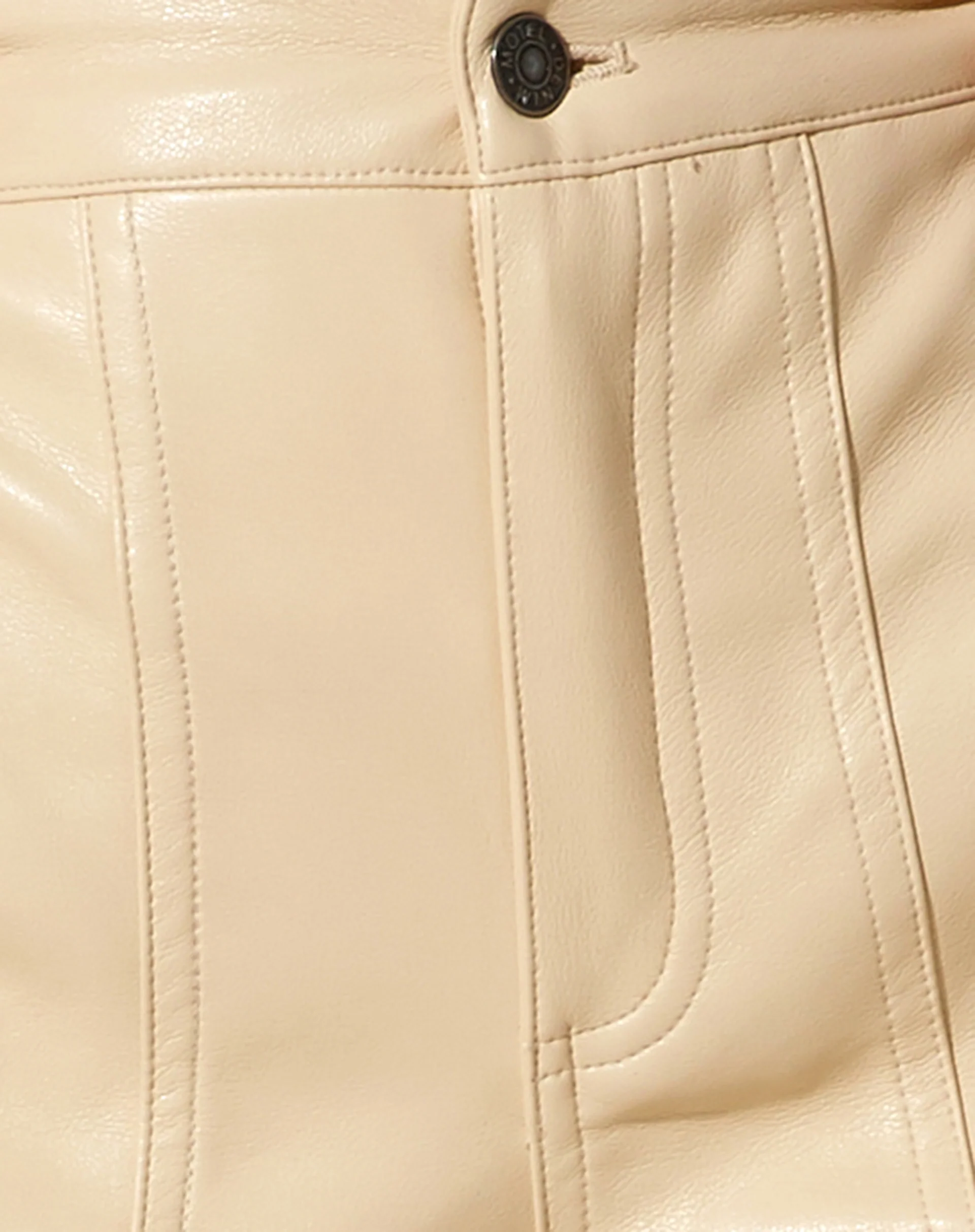 Centa Trouser in PU Butter - Image 6