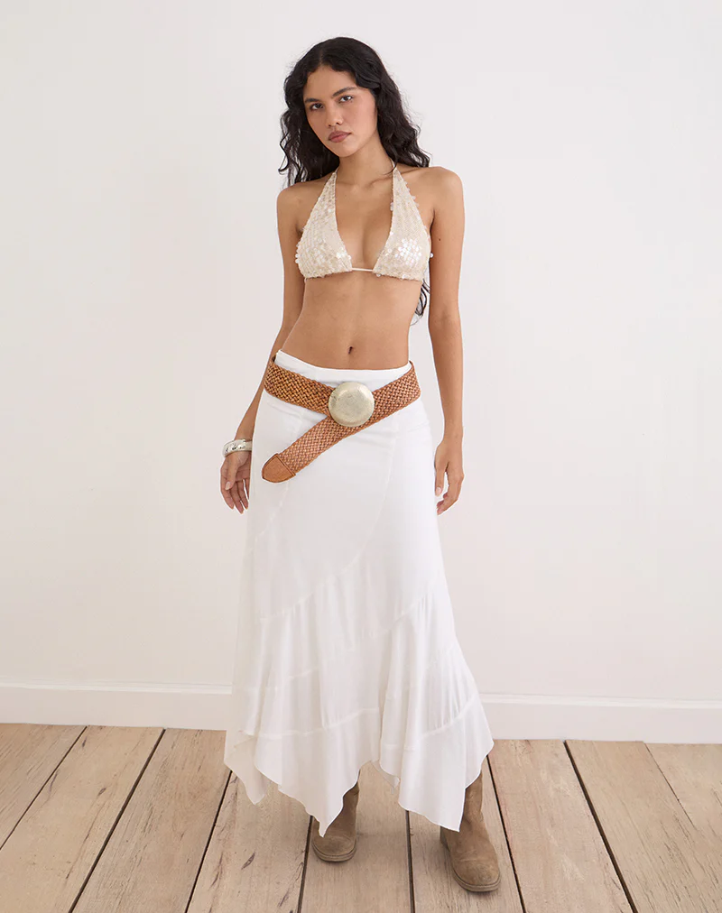 Cerry Top in Sequin Crochet Cream - Image 4