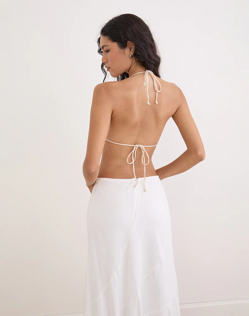 Cerry Top in Sequin Crochet Cream - Image 7