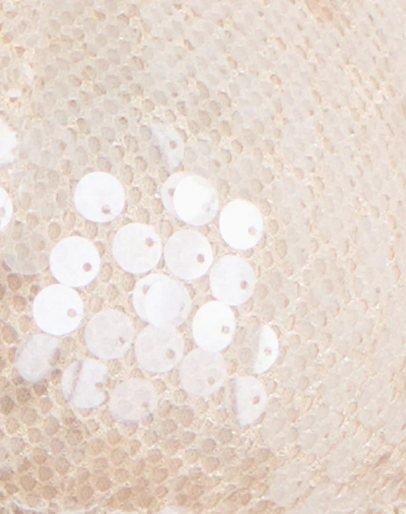 Cerry Top in Sequin Crochet Cream - Image 8