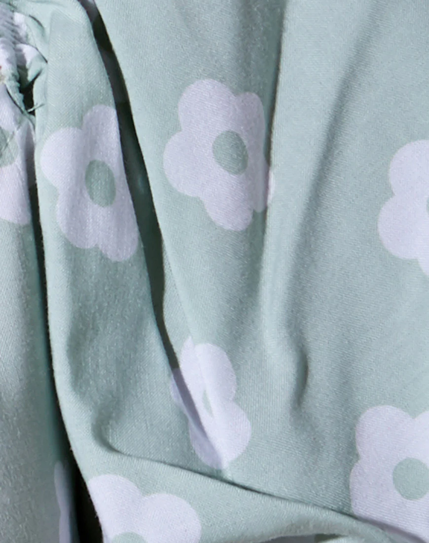 Chelin Crop Top in Sage Daisy - Image 7