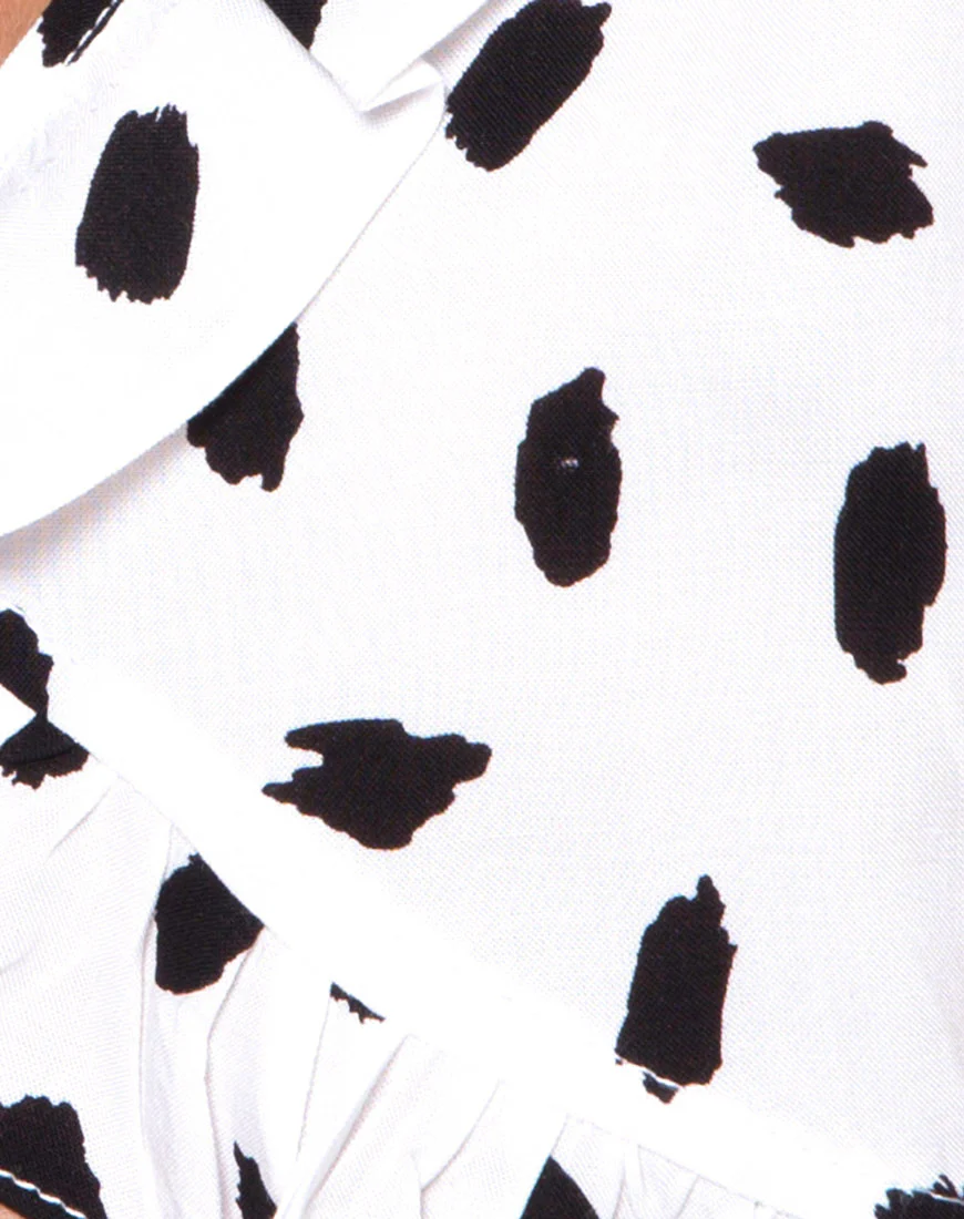 Chisa Top in Diana Dot White - Image 5