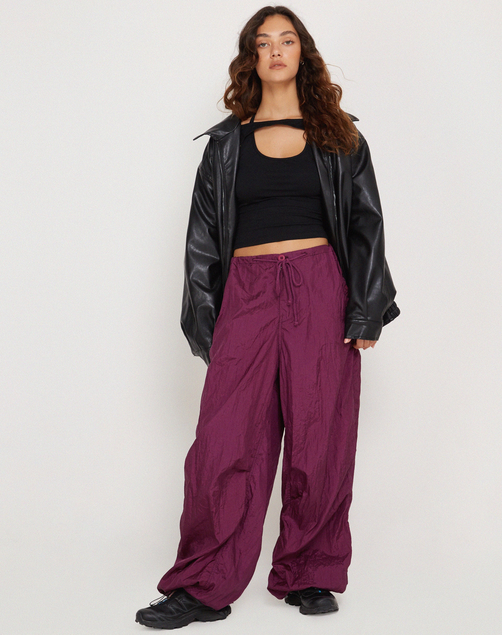 Chute Trouser in Deep Purple - Image 3