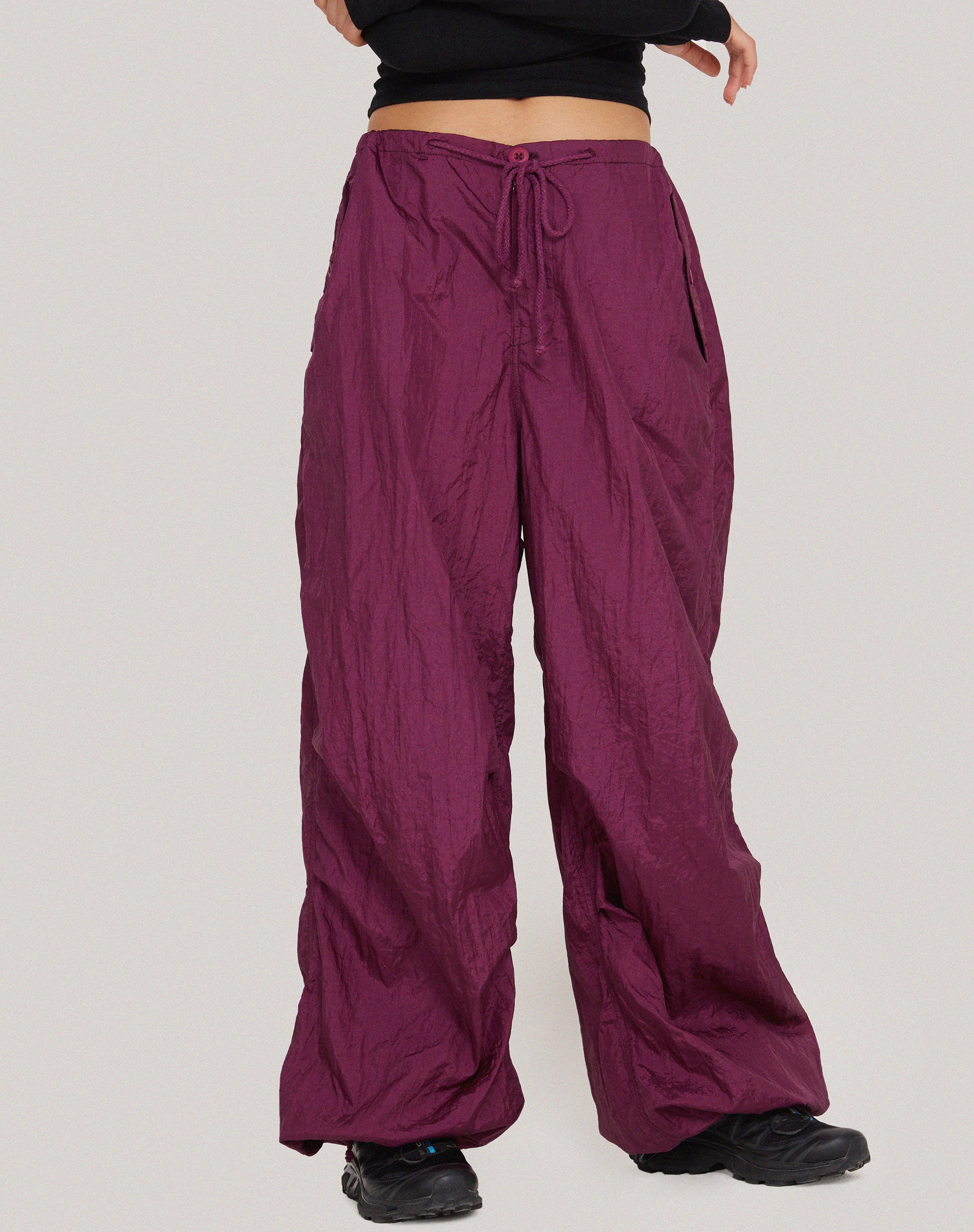Chute Trouser in Deep Purple - Image 4