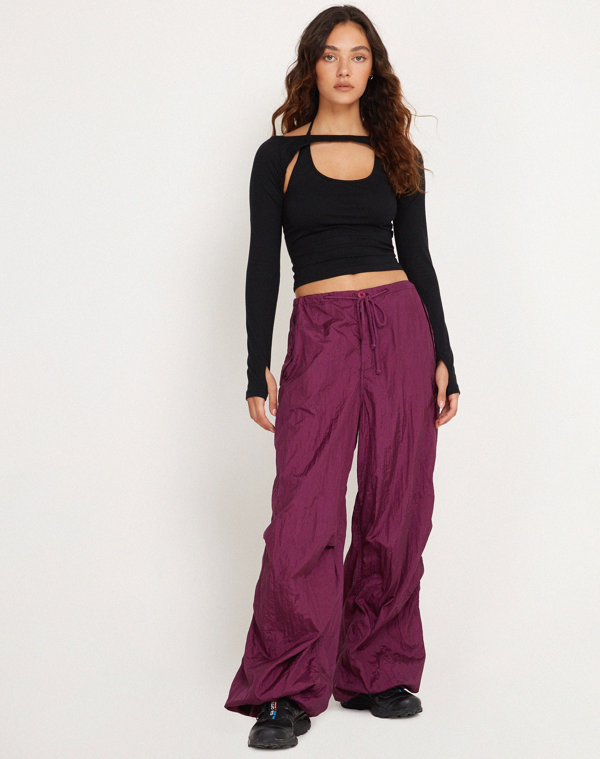 Chute Trouser in Deep Purple - Image 5