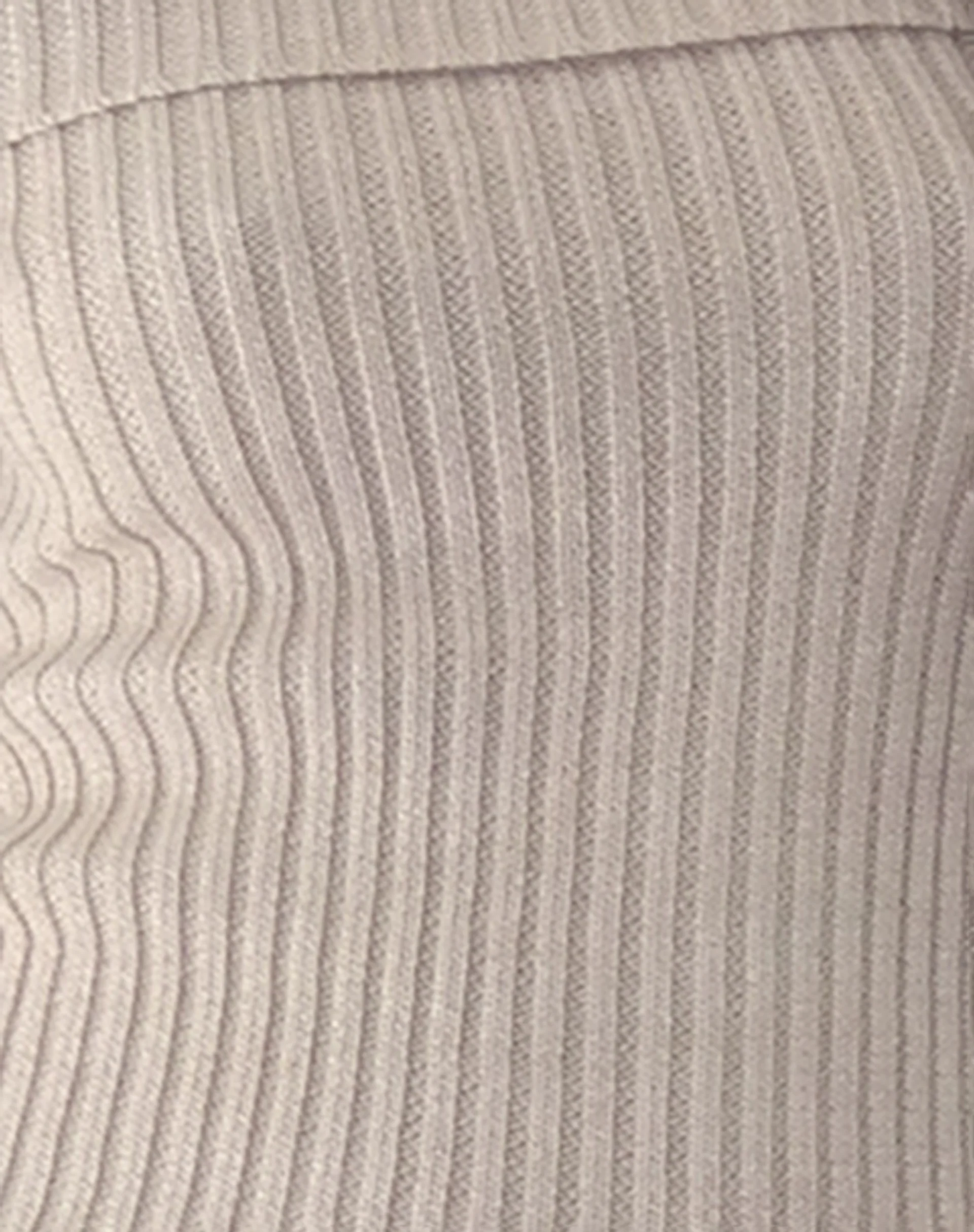 Circe Off-Shoulder Long Sleeve Knit Top in Natural - Image 5