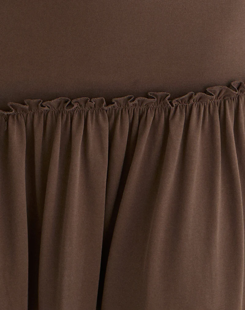 Ciro Mini Dress in Chocolate - Image 7