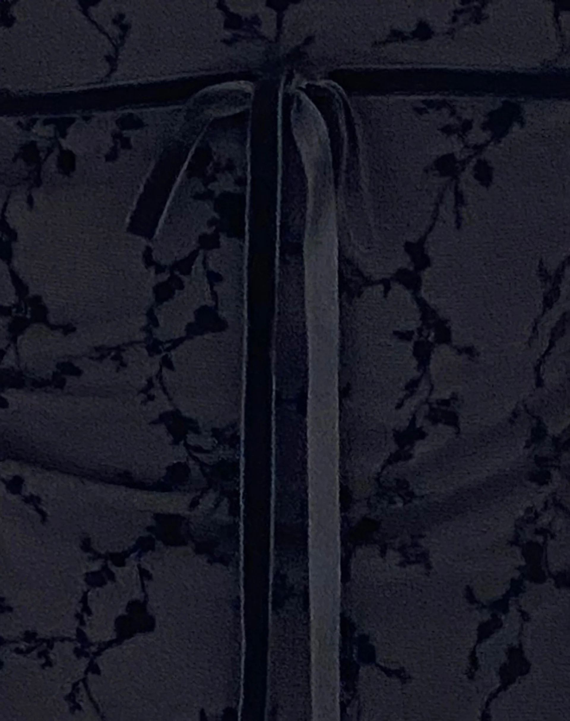 Clarisse Midi Dress in Mesh Vine Flower Black - Image 6