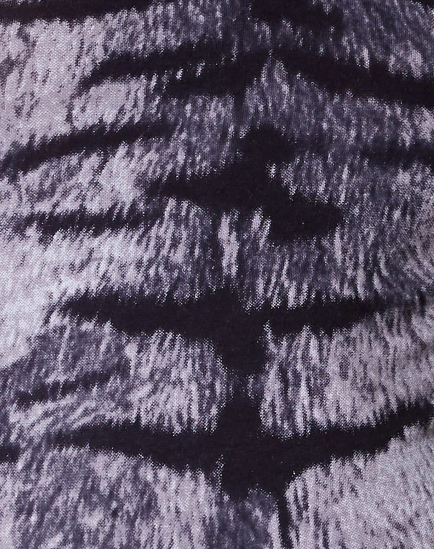 Clars Vest Top in Tiger Full Silver - Image 6