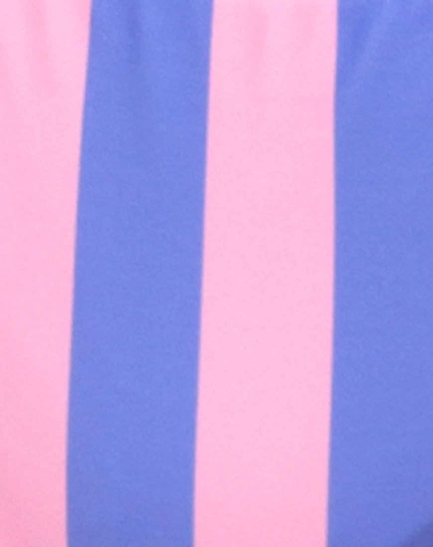 Claudia Bikini Bottom in Fairground Stripe - Image 5