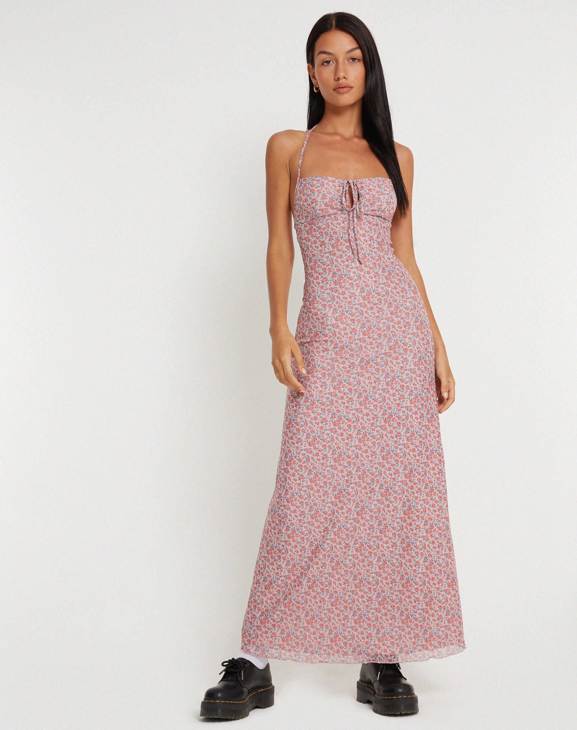 Clovita Maxi Dress in Spring Rose Dusty Pink - Image 6