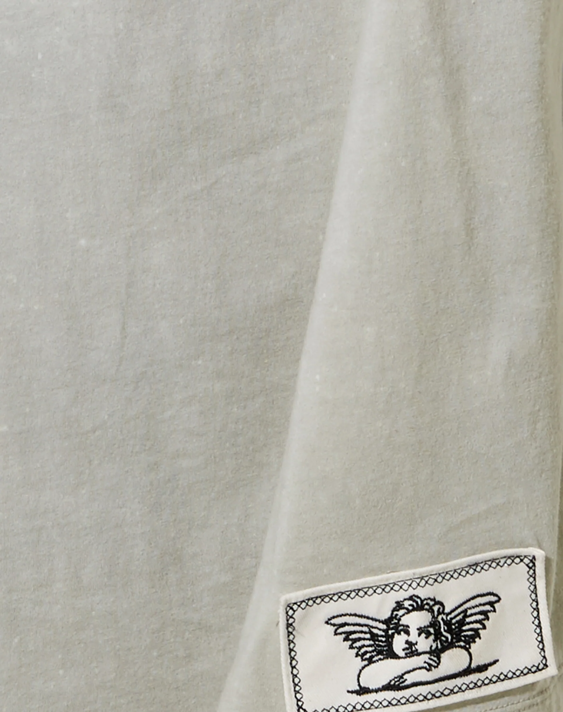 Cocoon Tee in Ecru Angelo Label Embro - Image 5