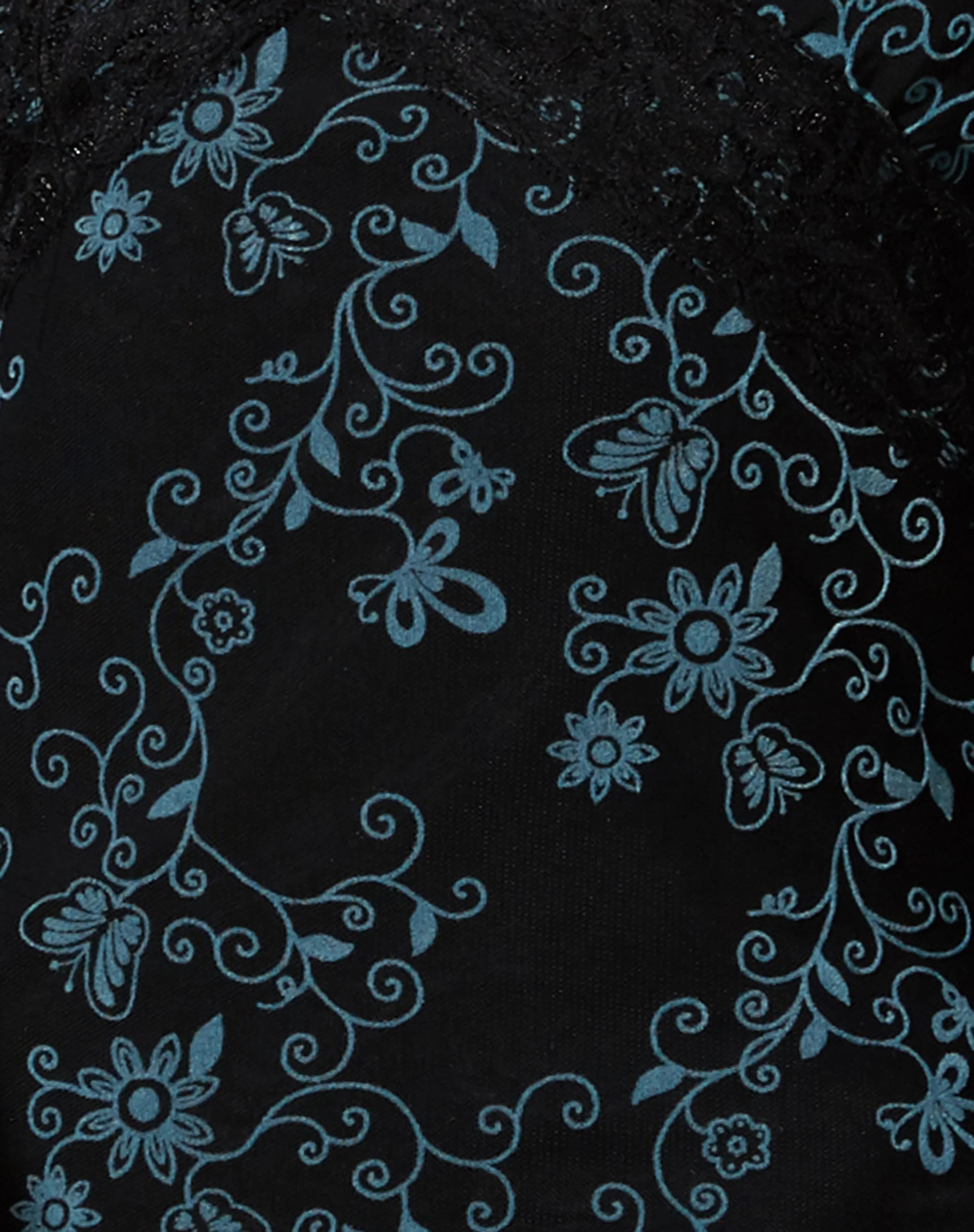 Coline Mini Dress in Butterfly Vine Flock Blue - Image 7