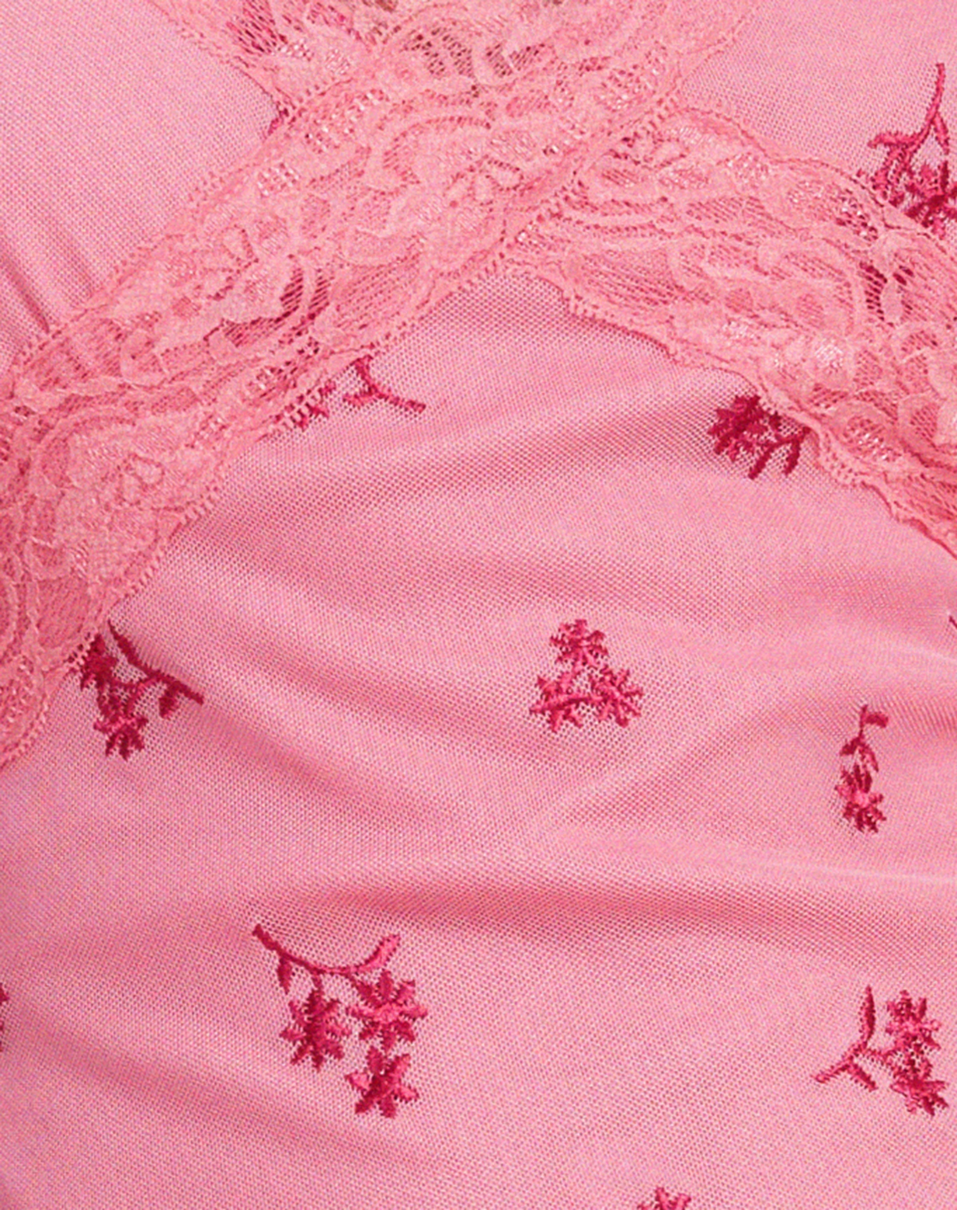 Coline Mini Dress in Pink Ditsy Daisy Embro - Image 5