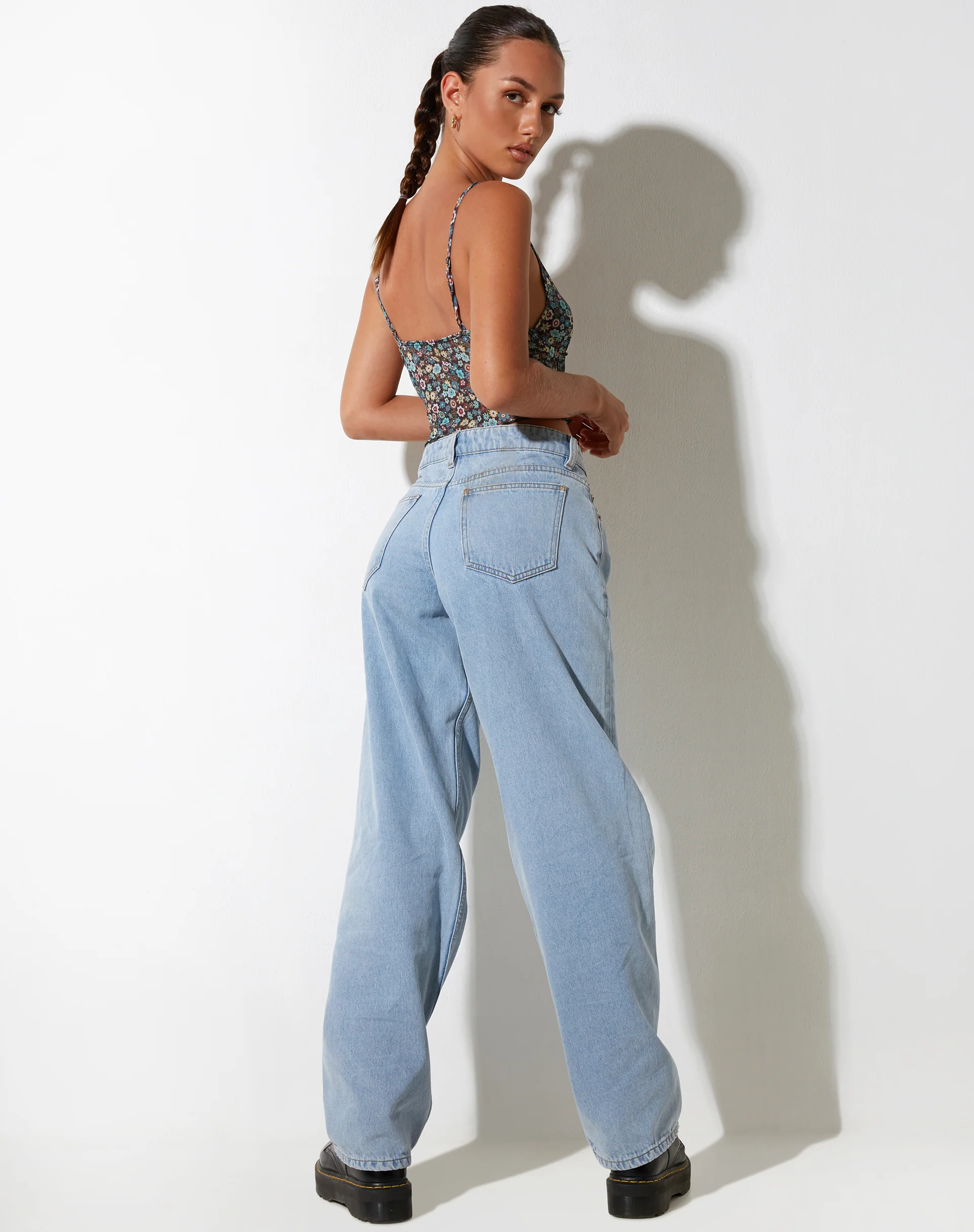 Conchita Crop Top in Folk Floral - Image 5