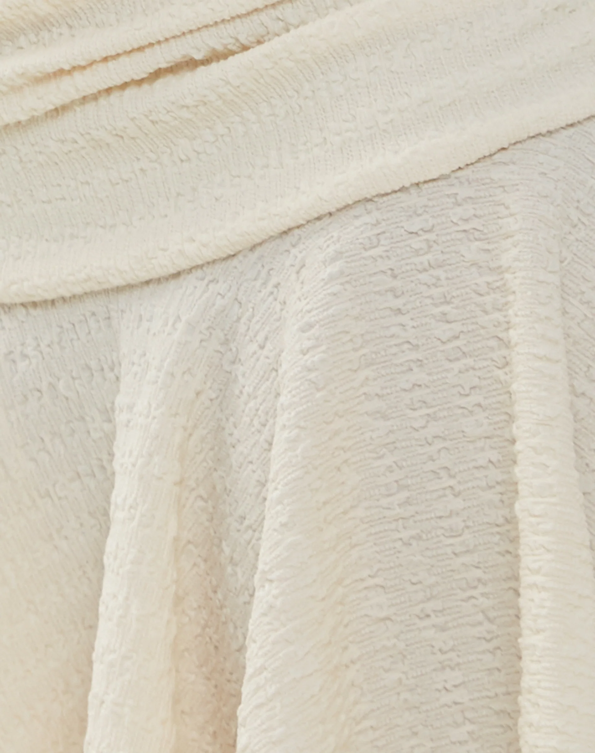Cordelia Mini Skirt in Crinkle Ivory - Image 5