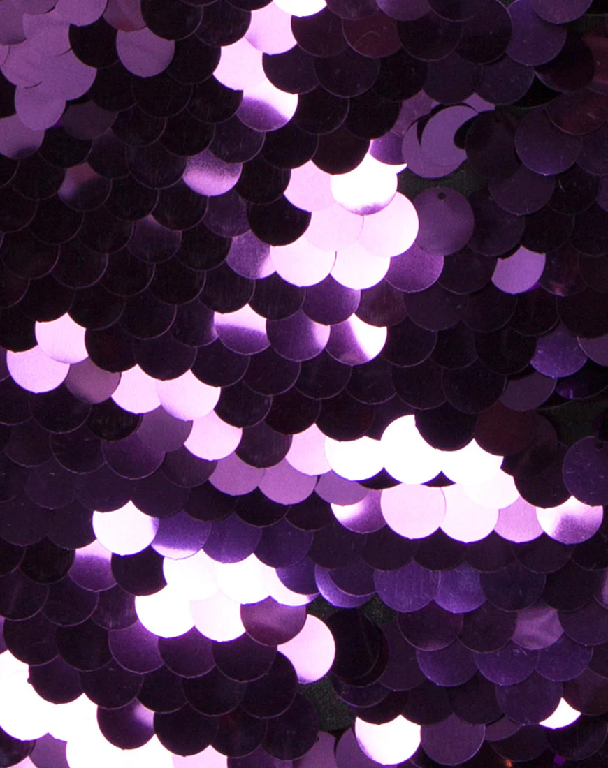 Corine Slip Dress in Plum Disc Sequin - Image 5