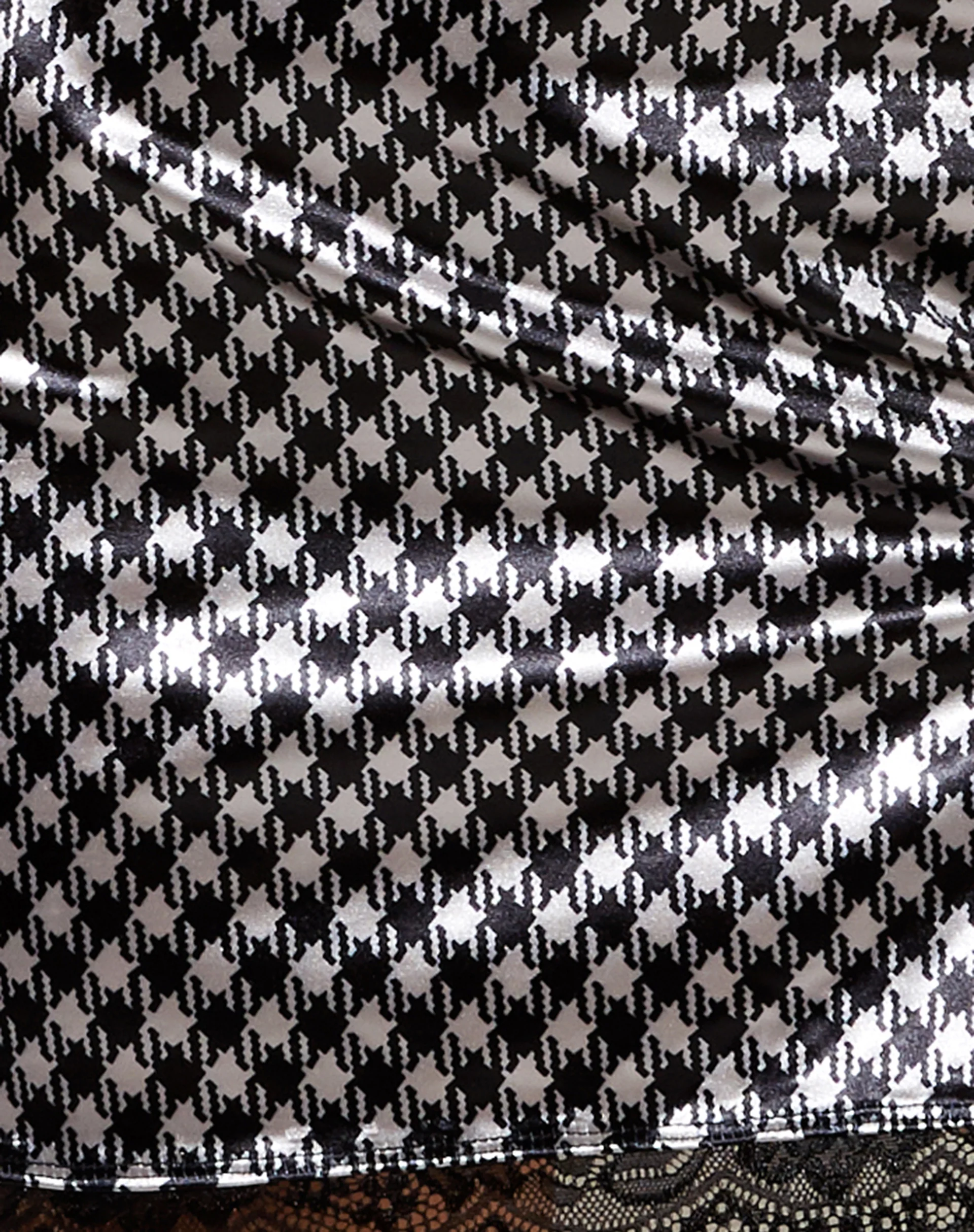 Corla Mini Skirt in Diagonal Dogtooth - Image 5