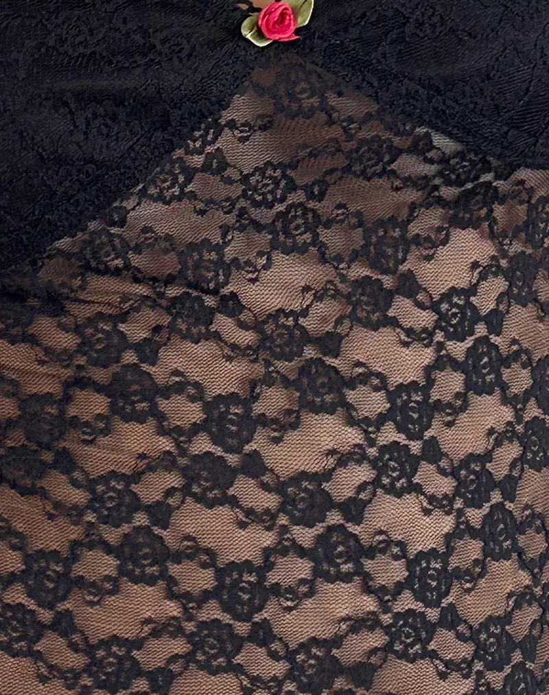 Cornelia Top in Mari Lace Black - Image 6