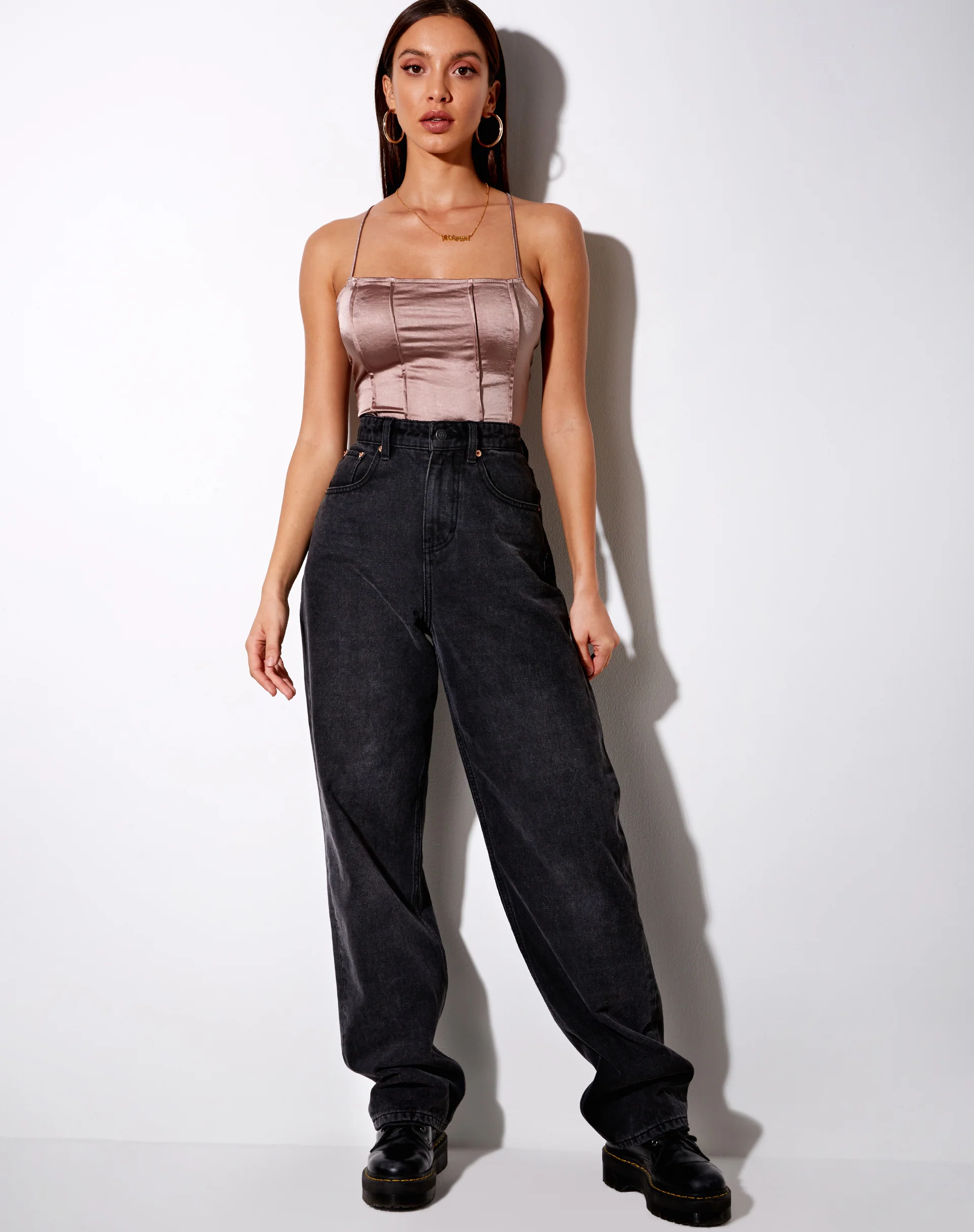 Cosey Top in Satin Champagne - Image 3