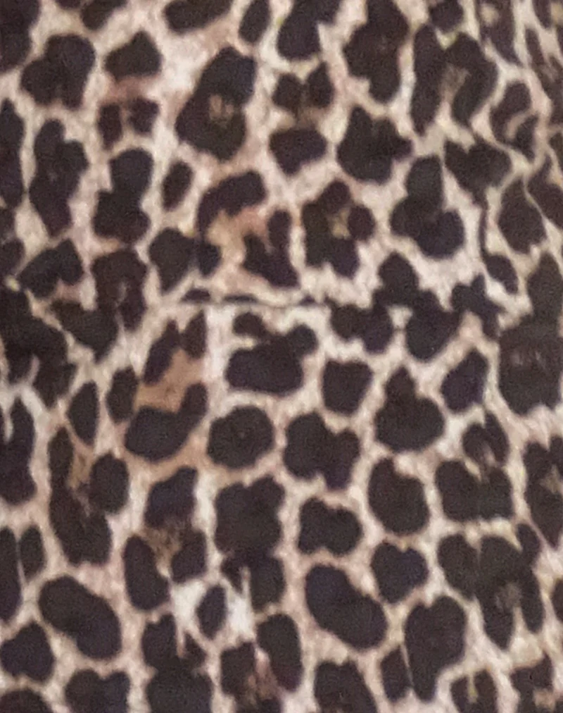Cosimo Halterneck Top in Rar Leopard Sandstorm - Image 6