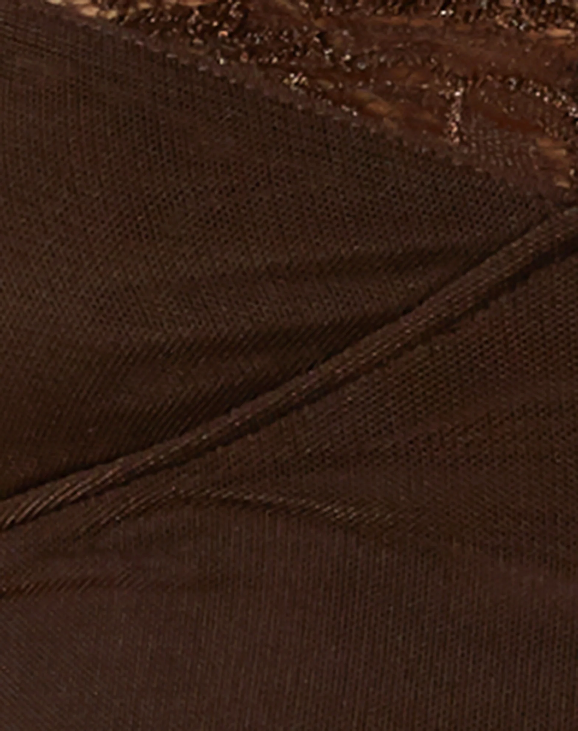 Coti Bodycon Dress in Mesh Brown - Image 7