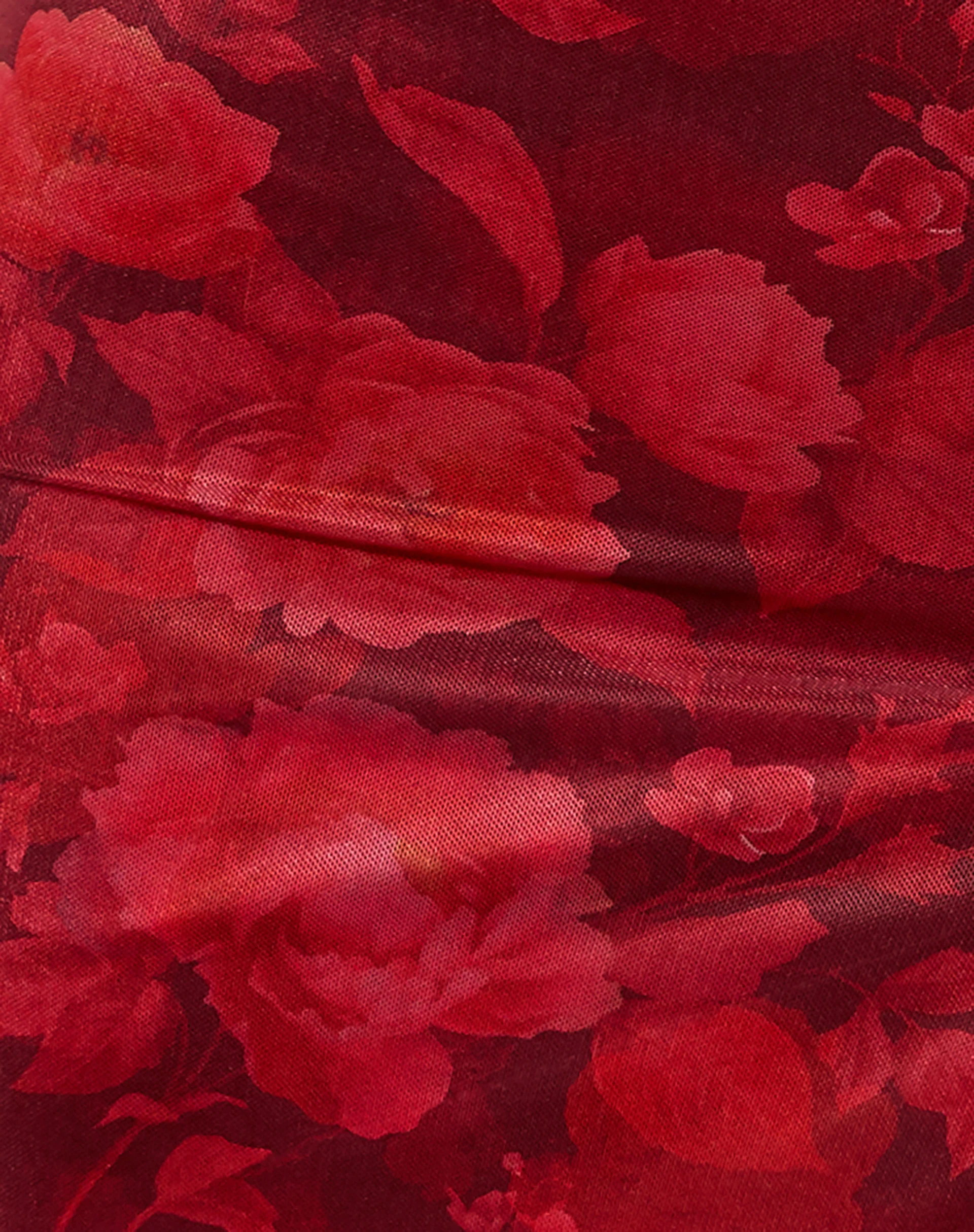 Coti Bodycon Dress in Rough Rose Burgundy - Image 7
