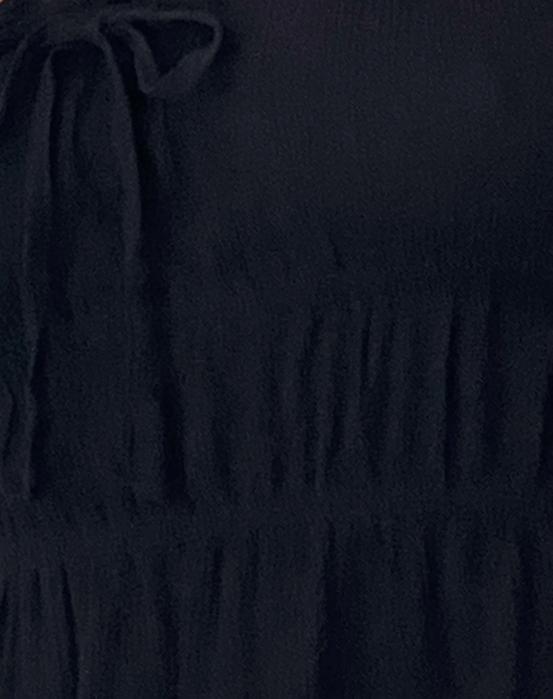 Cove Bandeau Top in Crinkle Black - Image 6