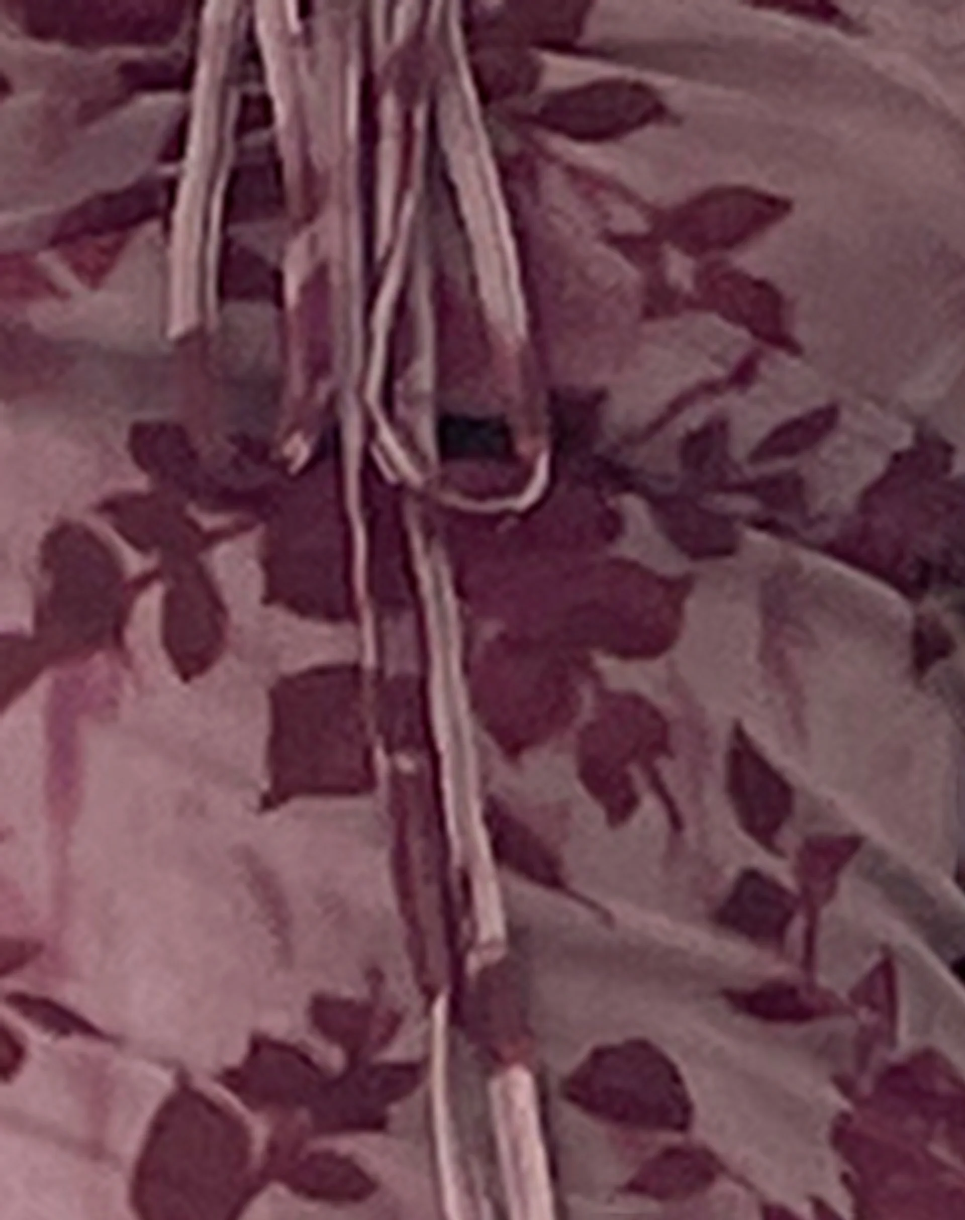 Coya Maxi Dress in Mesh Maroon Blurred Flower - Image 5