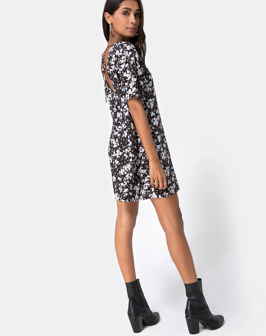 Crosena Swing Dress in Dark Wild Flower - Image 4