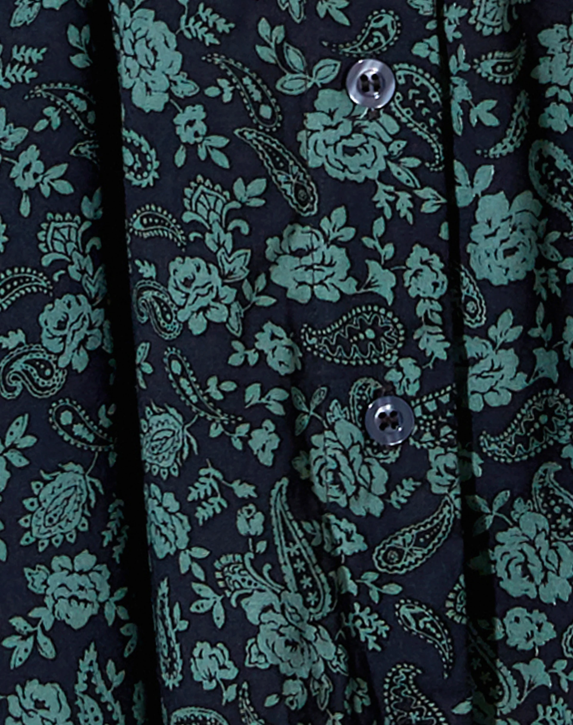 Crosena Dress in Mono Paisley Sage - Image 5
