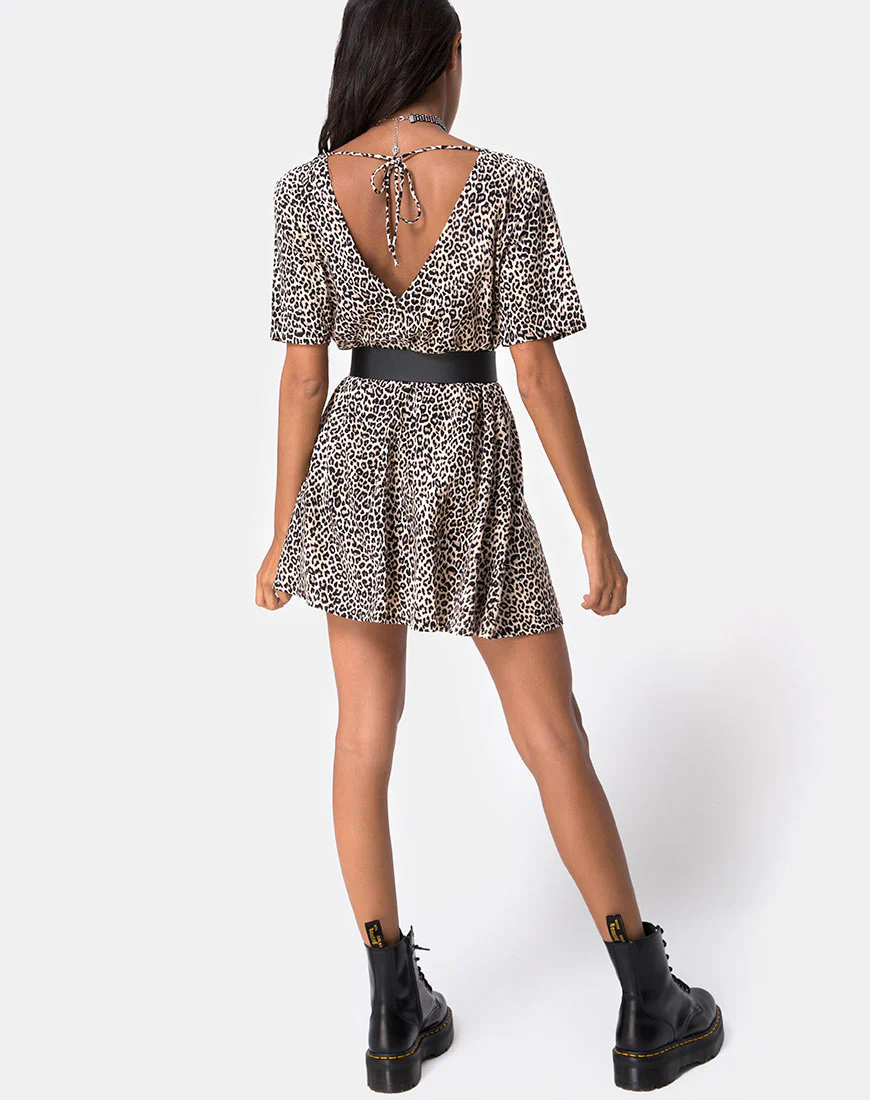 Crosena Dress in Rar Leopard - Image 4