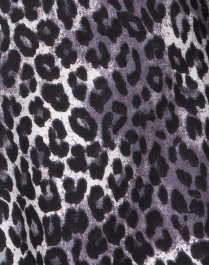 Crosena Swing Dress in Rar Leopard Grey - Image 5