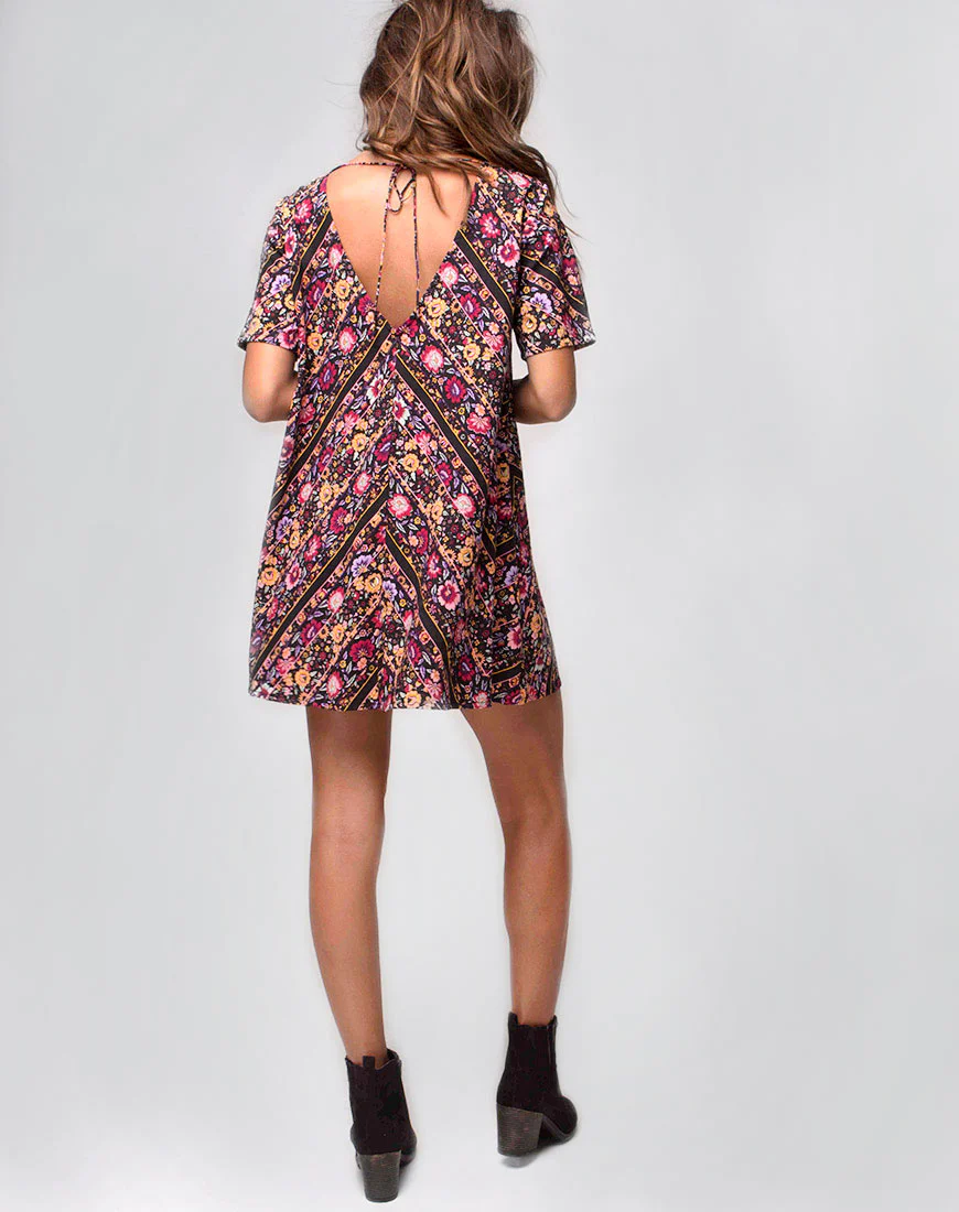 Crosena Swing Dress in Gypsy Rose - Image 4