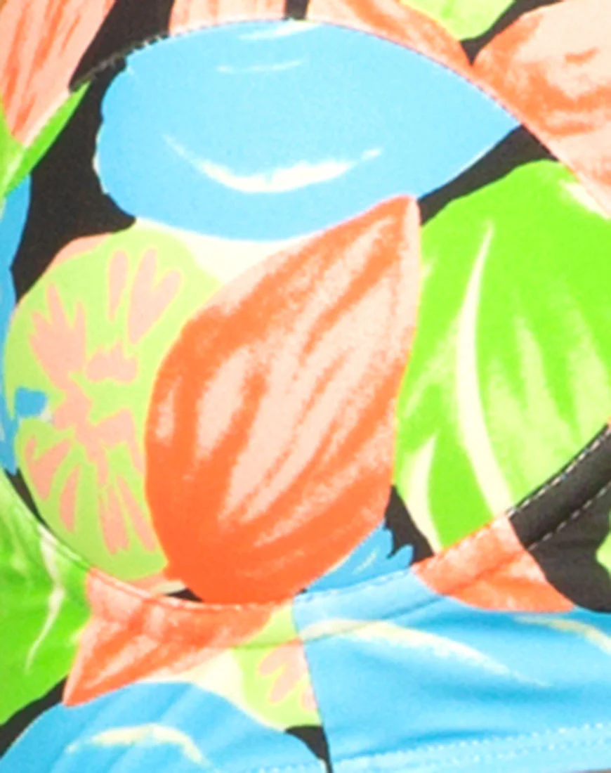 Crystal Cut Out Bikini Bottom in Tropicana - Image 5