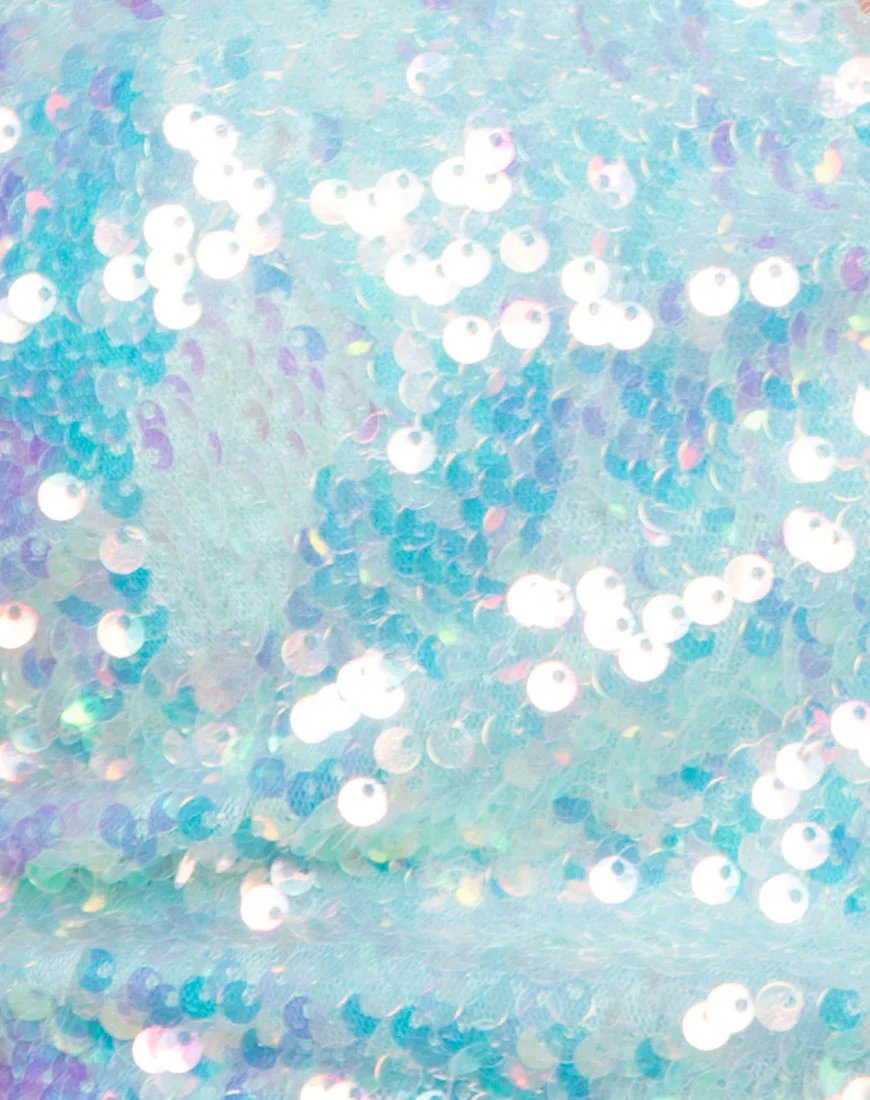 Crystal Short in Fishcale Sequin Candy Unicorn - Image 5