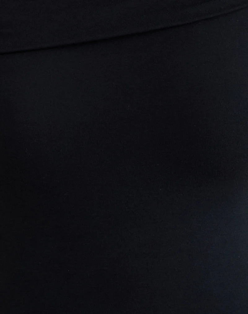 Cuthbe Off The Shoulder Twist Top in Black - Image 5