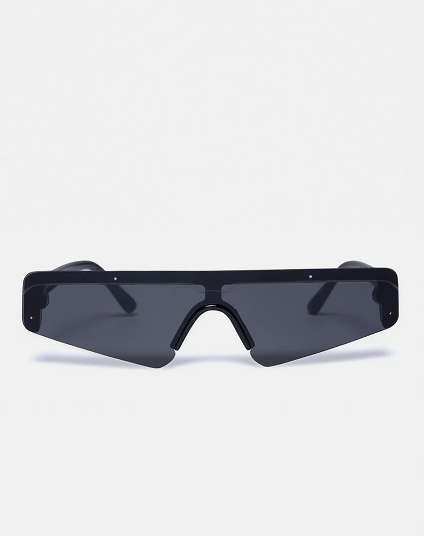Cyber Sunglasses in Black - Image 2