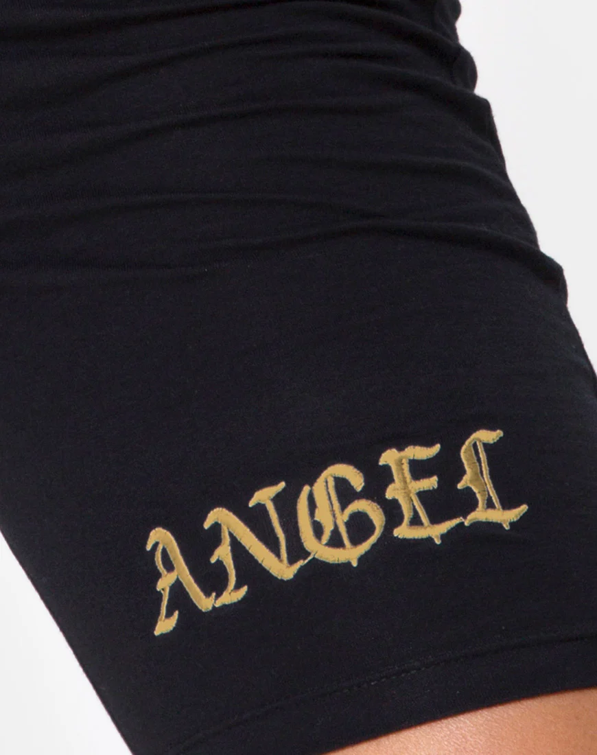 Cycle Short Black No Angel Embroidery - Image 5
