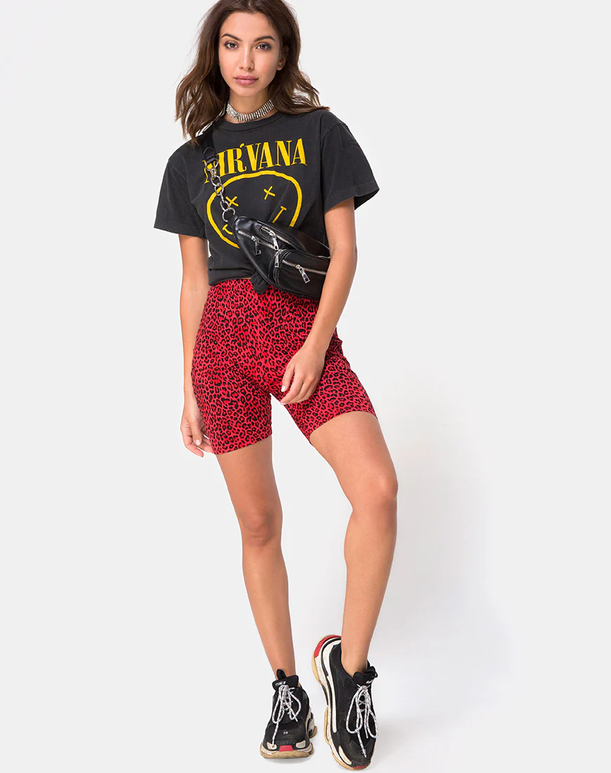 Cycle Short in Coloured Animal - Image 4