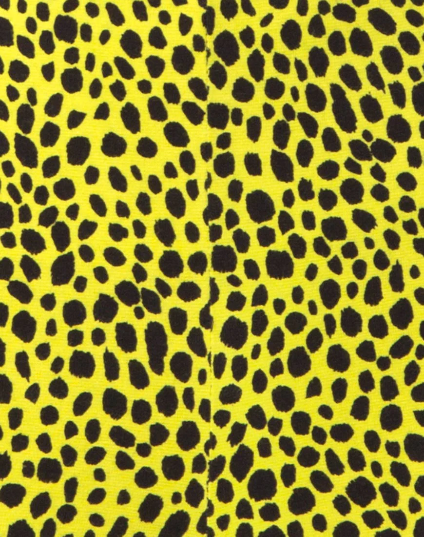 Cycle Short in Wild Cat Yellow  X Princess Polly - Image 6