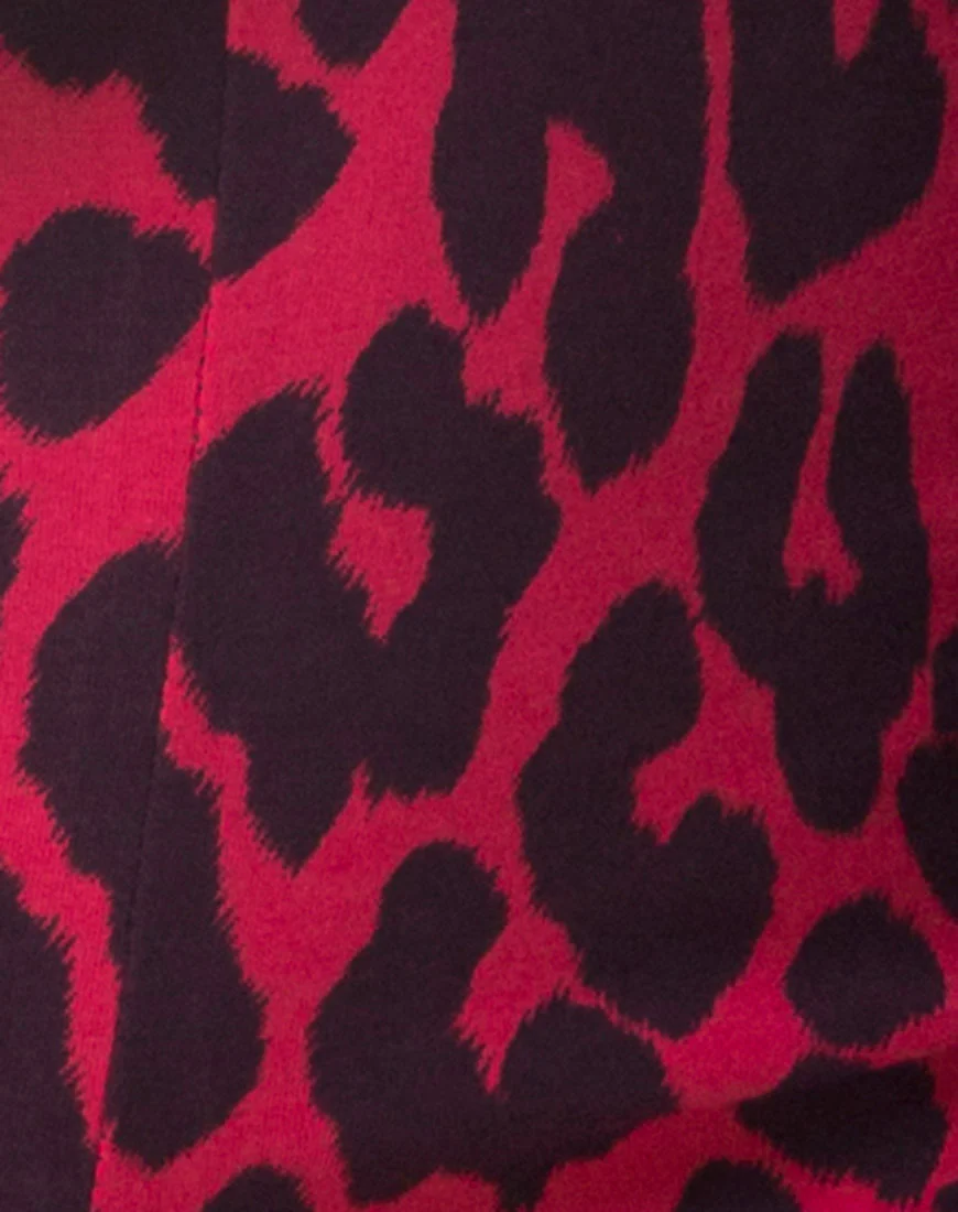 Cycle Short in Oversize Jaguar Red - Image 5