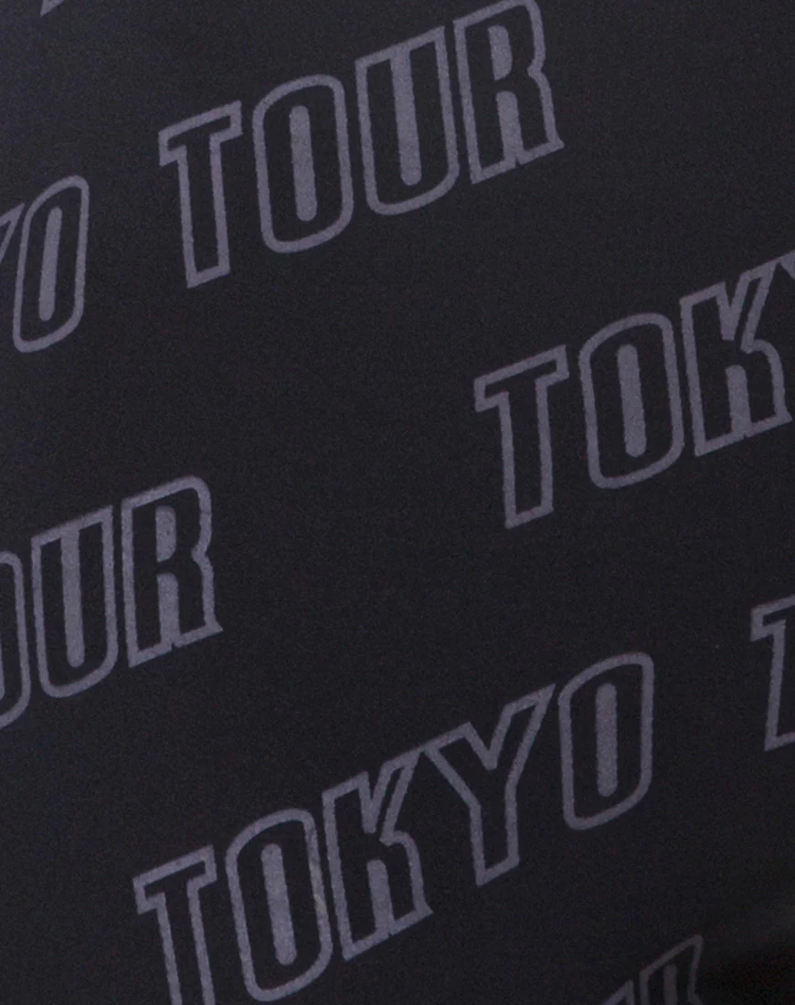 Cycle Short in Tokyo Tour Black - Image 5