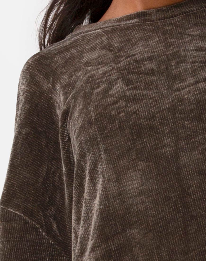 Dad Jumper in Knit Khaki - Image 5